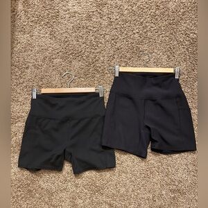 RBX Women's Black Athletic Shorts (2 shorts)